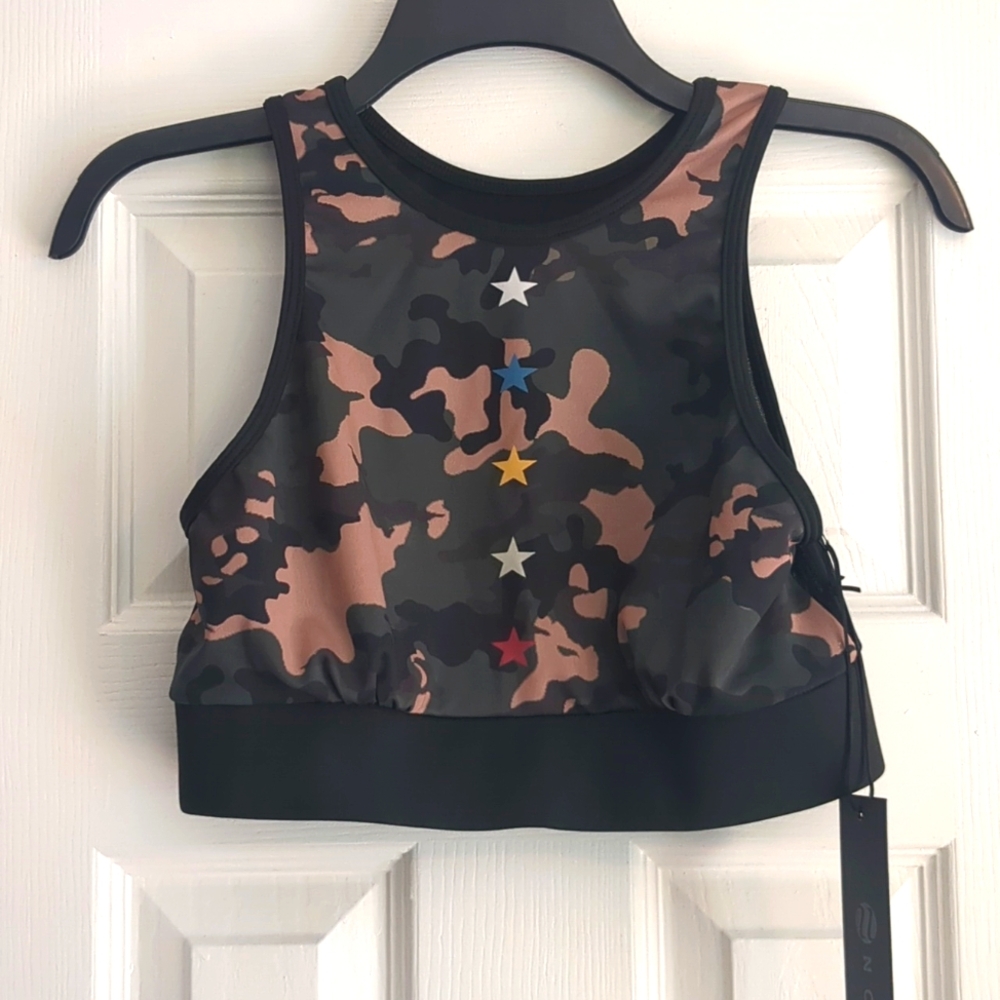 NWT Camo Crop Tank
